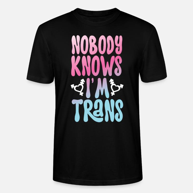 Transgender Trans LGBT Pride - Stanley/Stella Unisex Bio-T-Shirt CRAFTER - Schwarz