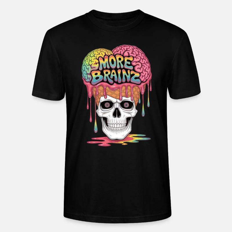 Zombie Eiscreme Wahnsinn - Stanley/Stella Unisex Bio-T-Shirt CRAFTER - Schwarz