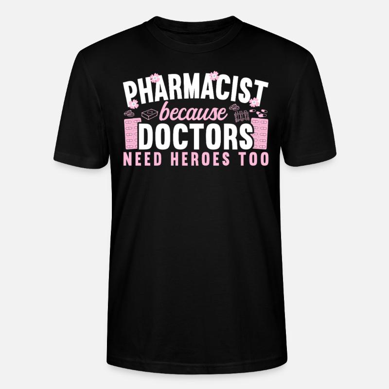 Technicien en pharmacie - T-shirt bio CRAFTER Stanley Stella Unisexe - noir