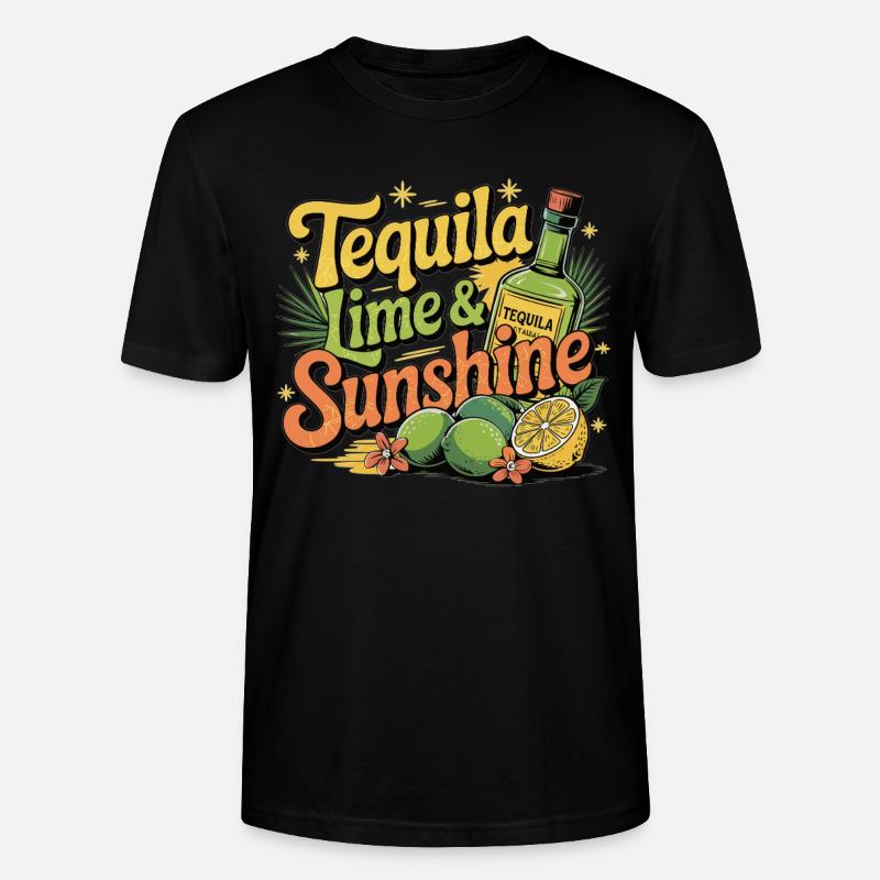 Tequila, Limette & Sonne - Stanley/Stella Unisex Bio-T-Shirt CRAFTER - Schwarz