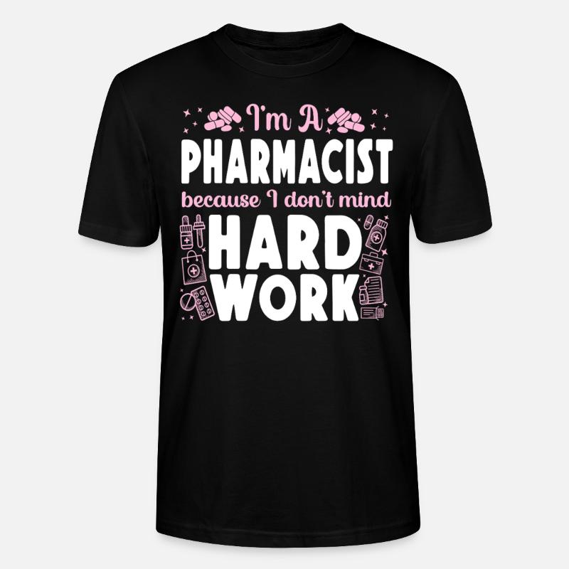 Technicien en pharmacie - T-shirt bio CRAFTER Stanley Stella Unisexe - noir