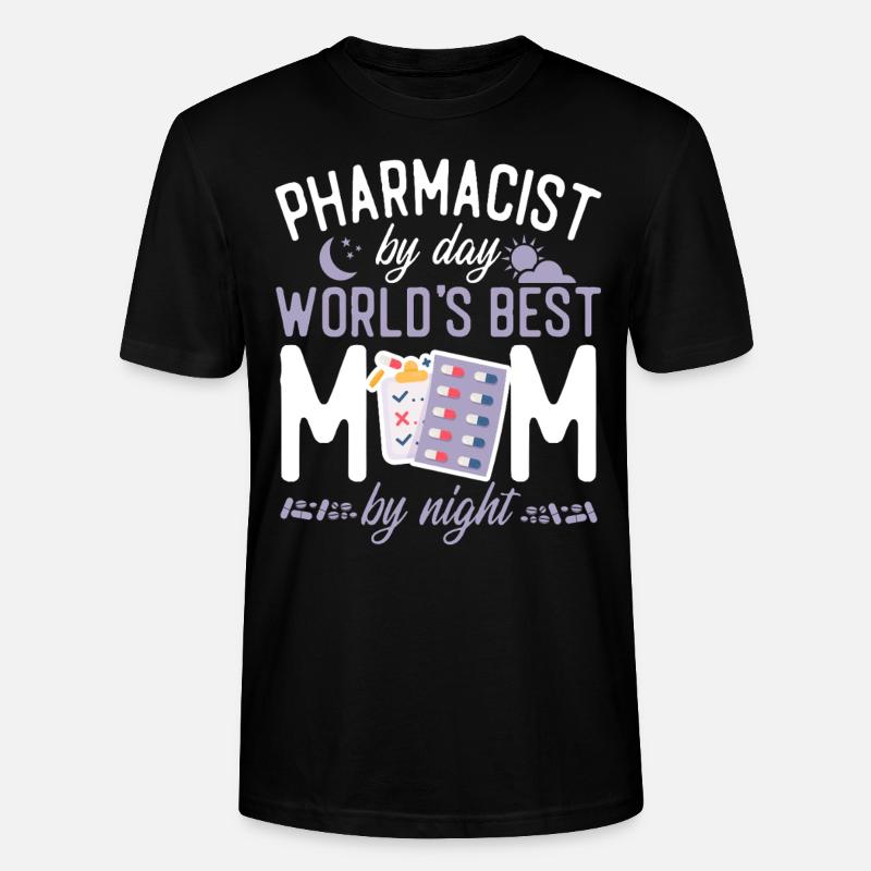 Pharmacy Tech Technician - Stanley/Stella Unisex Bio-T-Shirt CRAFTER - Schwarz