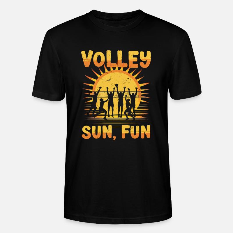 Beach-volley - T-shirt bio CRAFTER Stanley Stella Unisexe - noir