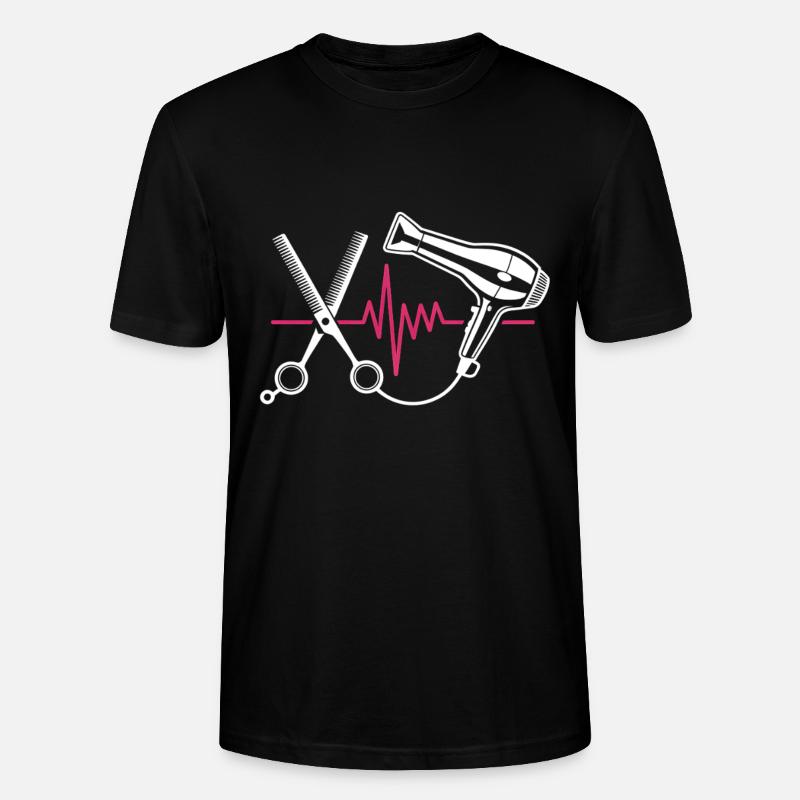 Coupe de cheveux de coiffeur - T-shirt bio CRAFTER Stanley Stella Unisexe - noir