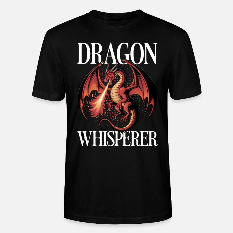 Fantasy Dragon Mythical Creatures - Stanley/Stella CRAFTER Unisex Organic T-Shirt - black