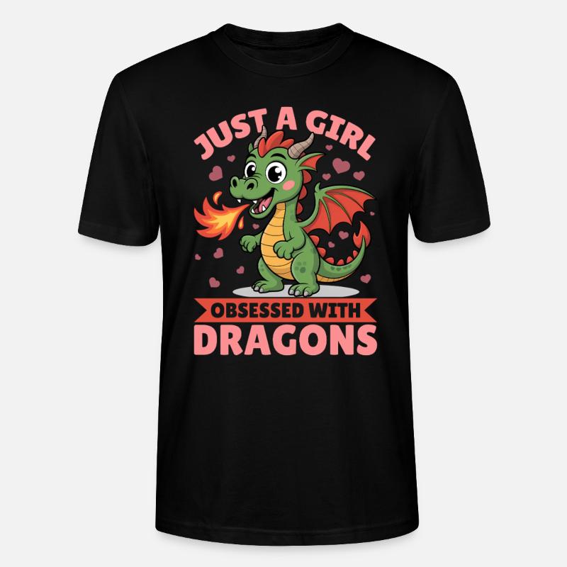 Fantasy Dragon Mythical Creatures - Stanley/Stella Unisex Bio-T-Shirt CRAFTER - Schwarz