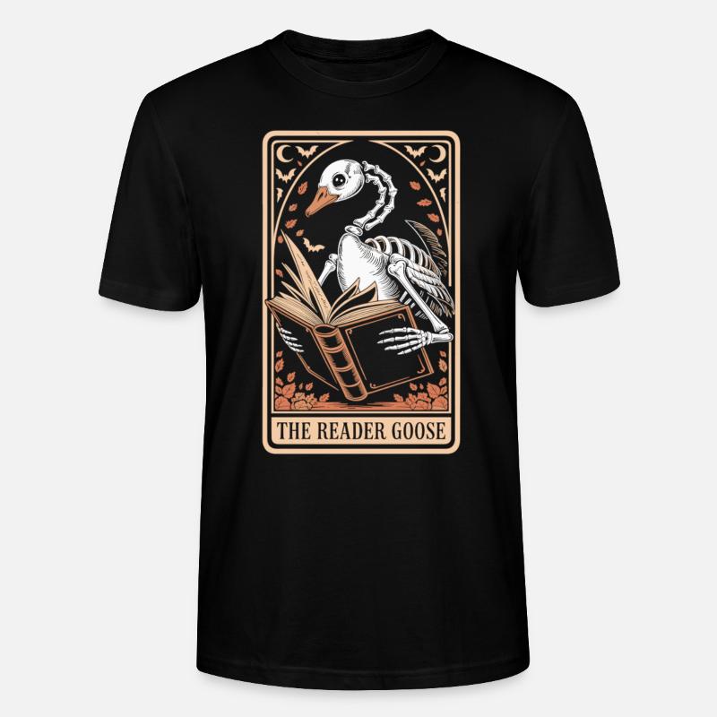 Tarot Goose Reader - Stanley/Stella CRAFTER Unisex Organic T-Shirt - black
