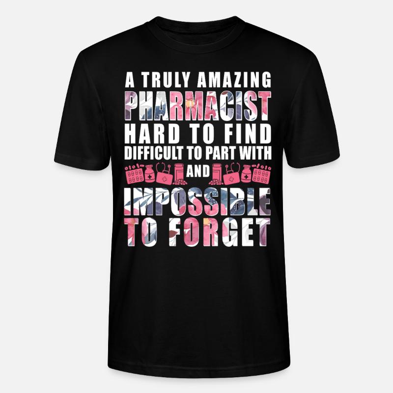 Pharmacy Tech Technician - Stanley/Stella CRAFTER Unisex Organic T-Shirt - black