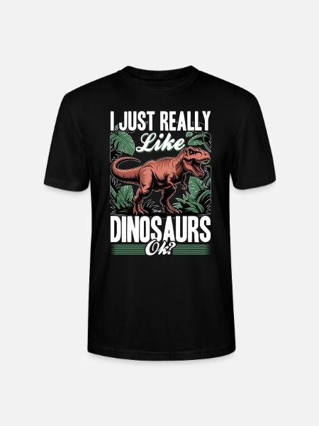 Dinosaur T-Rex kids - Stanley/Stella CRAFTER Unisex Organic T-Shirt - black