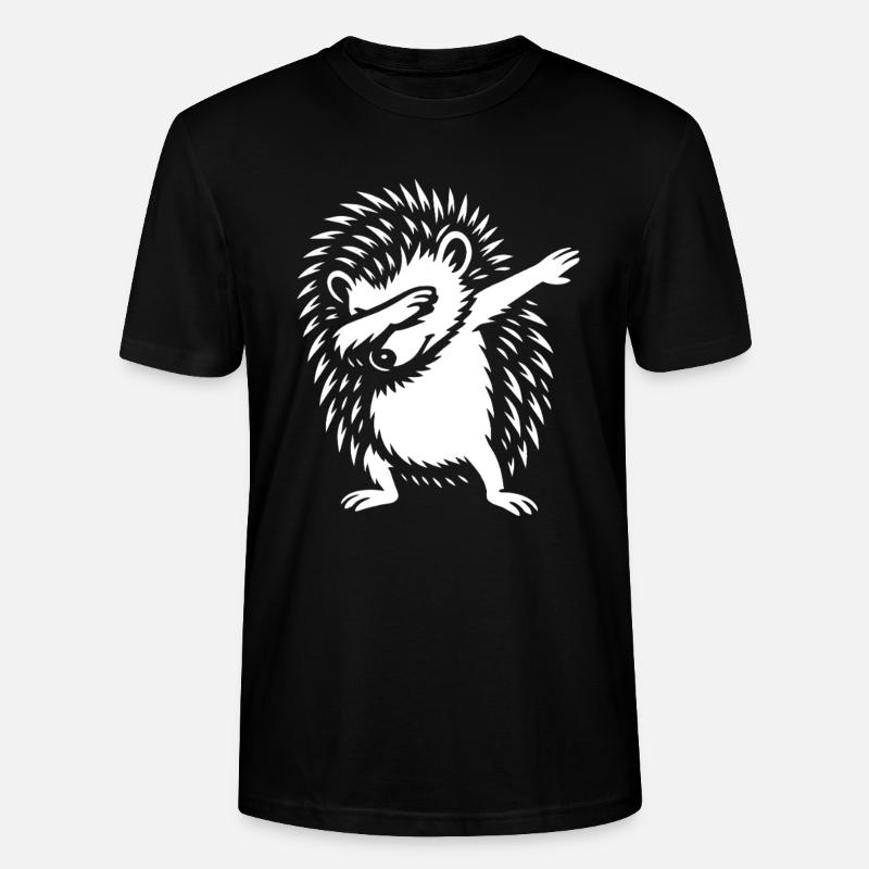 Dabbing Igel - Dab Dance - Geschenk - Stanley/Stella Unisex Bio-T-Shirt CRAFTER - Schwarz