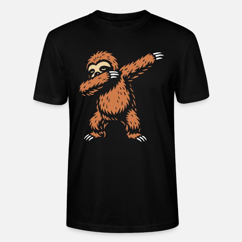 Dabbing Sloth - Dab Dance - Cadeau - T-shirt bio CRAFTER Stanley Stella Unisexe - noir
