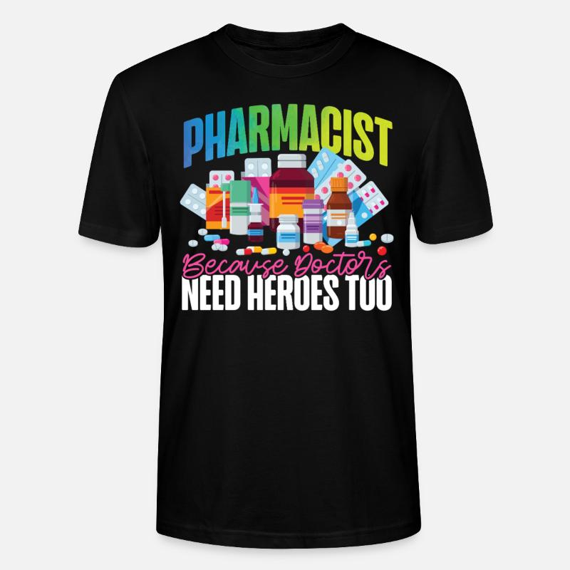 Technicien en pharmacie - T-shirt bio CRAFTER Stanley Stella Unisexe - noir