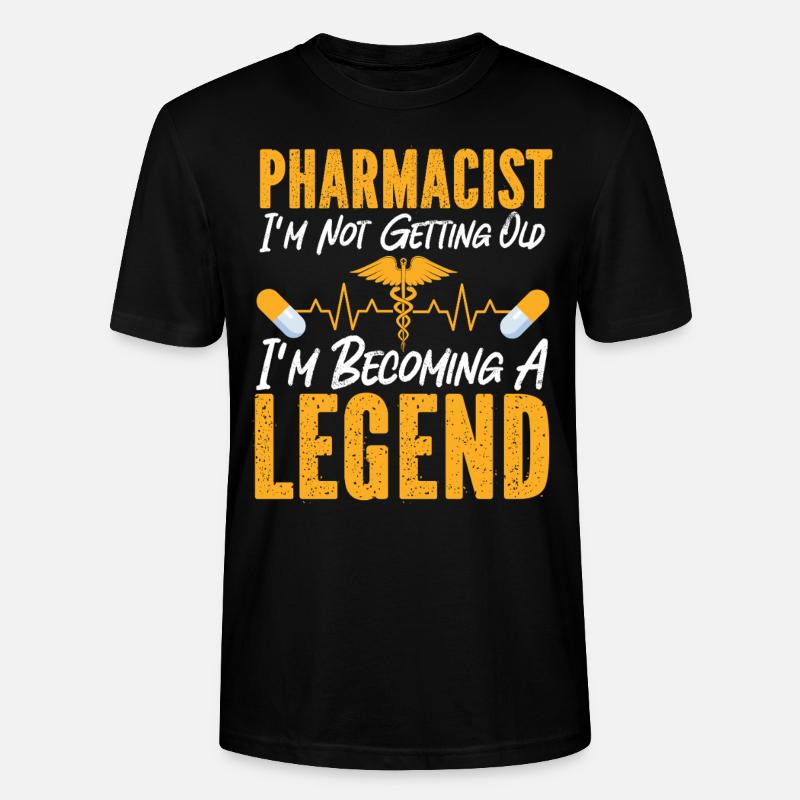 Pharmacy Tech Technician - Stanley/Stella Unisex Bio-T-Shirt CRAFTER - Schwarz