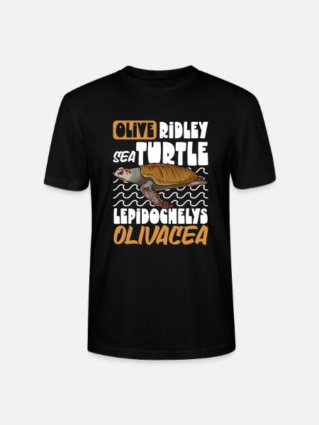 Pacific Ridley Turtle - Stanley/Stella CRAFTER Unisex Organic T-Shirt - black