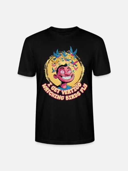 Akrophobie Höhenangst Schwindel - Stanley/Stella Unisex Bio-T-Shirt CRAFTER - Schwarz