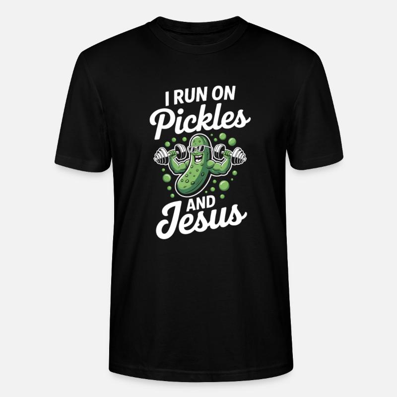 Gurke Jesus Glaube Christ - Stanley/Stella Unisex Bio-T-Shirt CRAFTER - Schwarz