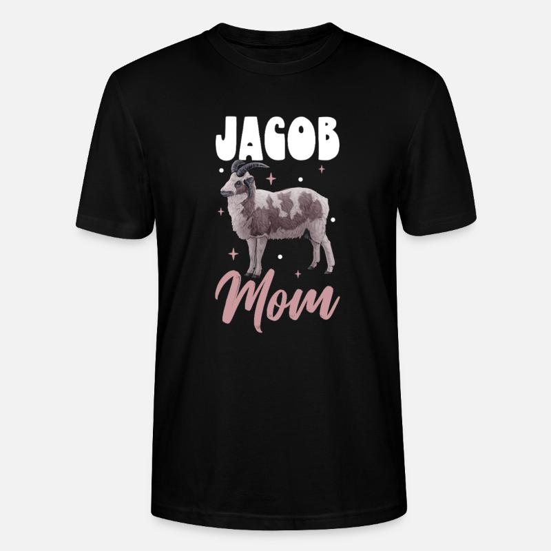 Jakobschaf Mama - Stanley/Stella Unisex Bio-T-Shirt CRAFTER - Schwarz
