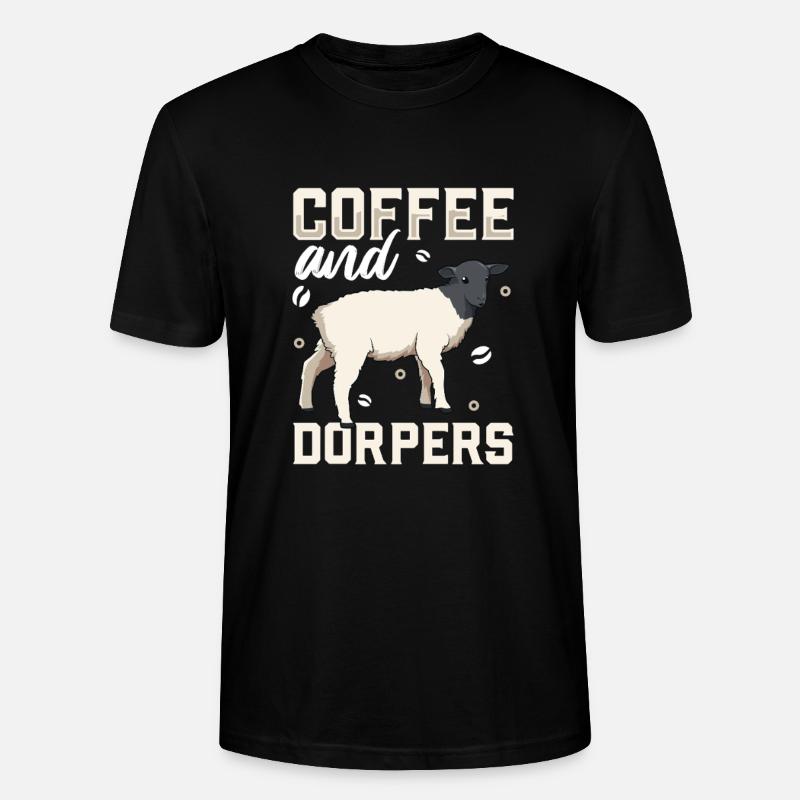 Kaffee und Dorperschaf - Stanley/Stella Unisex Bio-T-Shirt CRAFTER - Schwarz