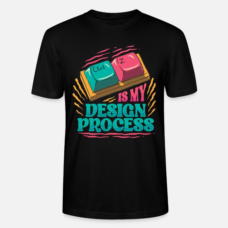 Grafikdesigner Kommunikationsdesign Mediendesign - Stanley/Stella Unisex Bio-T-Shirt CRAFTER - Schwarz