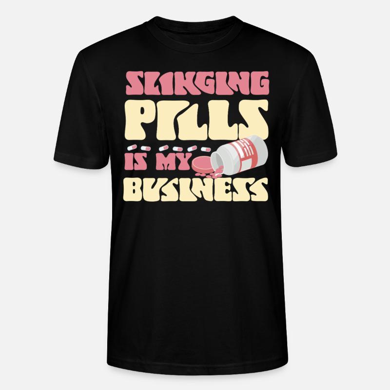 Pharmacy Tech Technician - Stanley/Stella Unisex Bio-T-Shirt CRAFTER - Schwarz