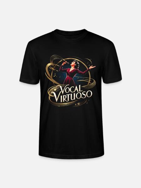 Karaoke Karaokesänger Vocal Virtuoso - Stanley/Stella Unisex Bio-T-Shirt CRAFTER - Schwarz