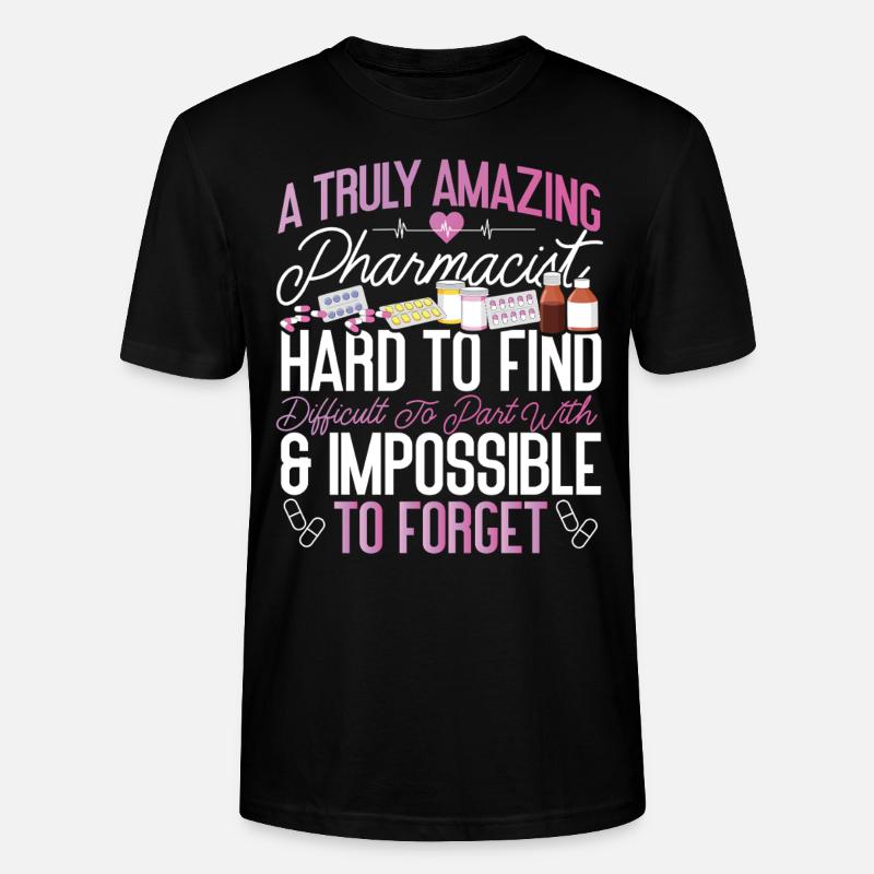 Pharmacy Tech Technician - Stanley/Stella Unisex Bio-T-Shirt CRAFTER - Schwarz
