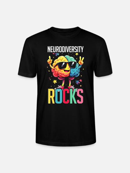Autistisk Autistisk Autisme Neurodiversitet rocker - Stanley Stella CRAFTER unisex økologisk-T-shirt - sort
