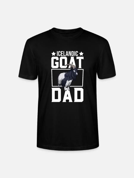 Papa d’une chèvre islandaise - T-shirt bio CRAFTER Stanley Stella Unisexe - noir