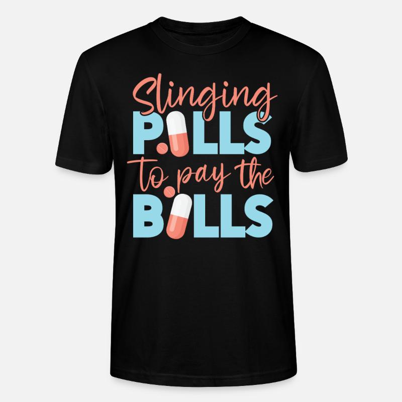 Pharmacy Tech Technician - Stanley/Stella Unisex Bio-T-Shirt CRAFTER - Schwarz