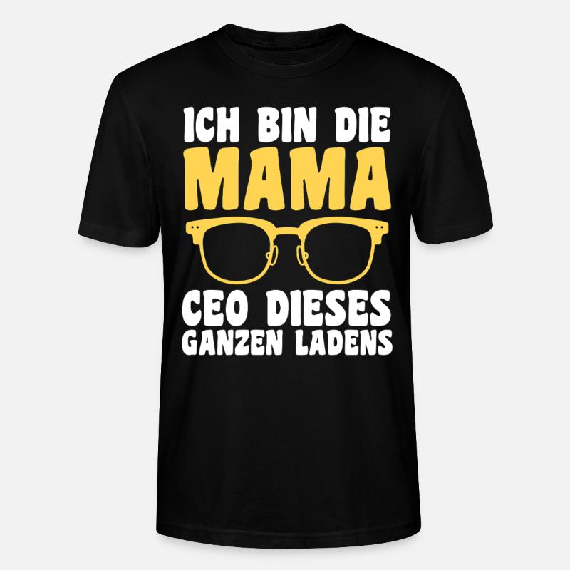 Mutter Team Mama - Stanley/Stella Unisex Bio-T-Shirt CRAFTER - Schwarz