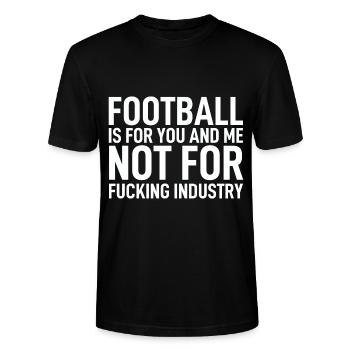 JGA Bier Biermarke Beer Fusion Bauch Spruch Lustig - Stanley/Stella Unisex Bio-T-Shirt CRAFTER - Schwarz - Vorne - Alina (178cm) & Michal (187cm)