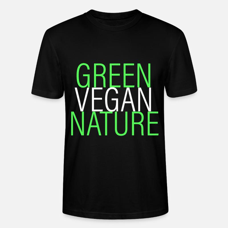 vert - végétalien - naturel - T-shirt bio CRAFTER Stanley Stella Unisexe - noir