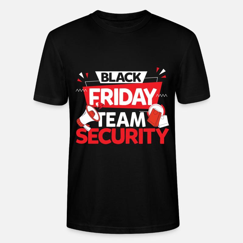 Black Friday Team Security - Stanley/Stella Unisex Bio-T-Shirt CRAFTER - Schwarz