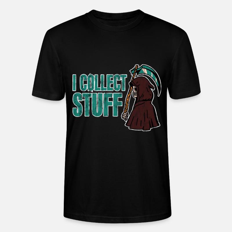 I Collect Stuff 3 - Stanley/Stella Unisex Bio-T-Shirt CRAFTER - Schwarz