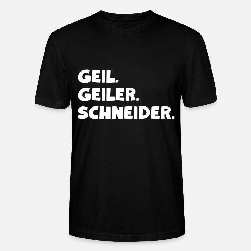 Geil. Geiler. Schneider - Stanley/Stella Unisex Bio-T-Shirt CRAFTER - Schwarz