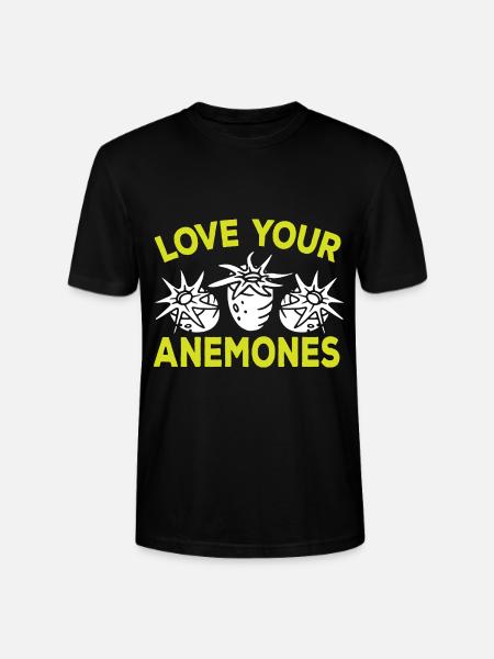 Sea Anemones Gift - Stanley/Stella CRAFTER Unisex Organic T-Shirt - black
