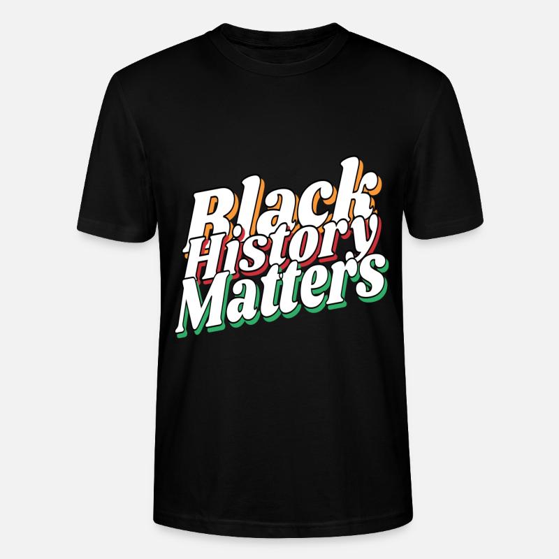 Blach History Matters - Stanley/Stella Unisex Bio-T-Shirt CRAFTER - Schwarz