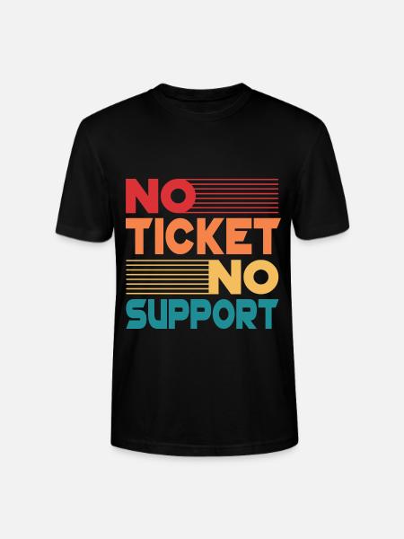 No Ticket No Support Informatiker IT Administrator - Stanley/Stella Unisex Bio-T-Shirt CRAFTER - Schwarz