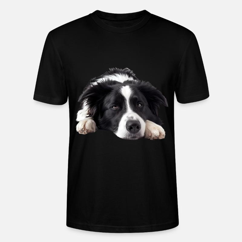 Border Collie - Stanley/Stella Unisex Bio-T-Shirt CRAFTER - Schwarz
