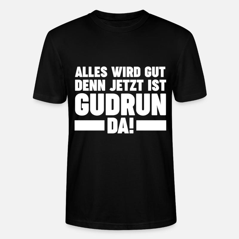 Gudrun - Stanley/Stella Unisex Bio-T-Shirt CRAFTER - Schwarz