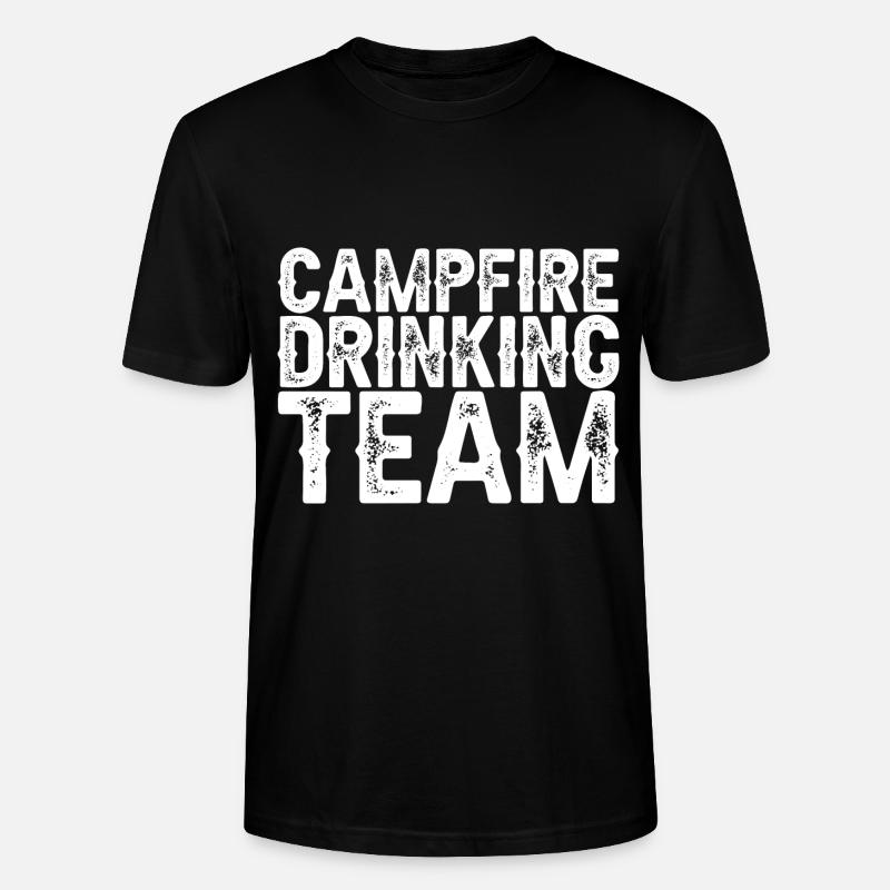 Campfire Drinking Team - Stanley/Stella CRAFTER Unisex Organic T-Shirt - black