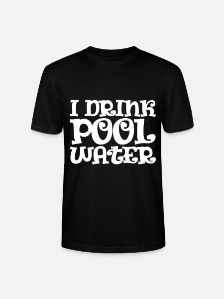 I Drink Pool Water - Stanley/Stella CRAFTER Unisex Organic T-Shirt - black