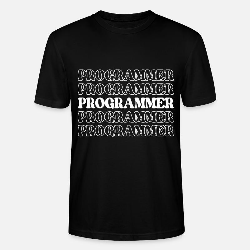 Programmierer, Programmierer, Entwickler, Programmierer, Software-Ingenieur - Stanley/Stella Unisex Bio-T-Shirt CRAFTER - Schwarz