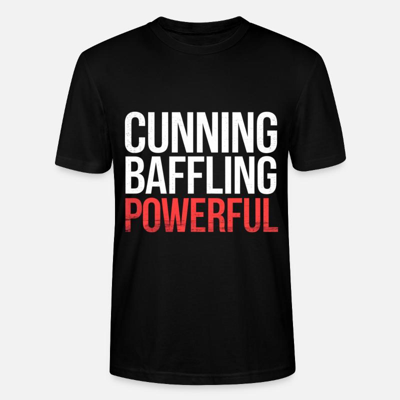 Cunning Baffling Powerful 6 - Stanley/Stella Unisex Bio-T-Shirt CRAFTER - Schwarz