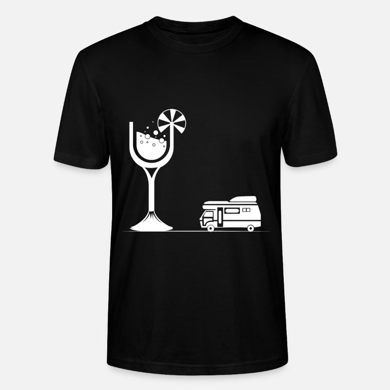 Wein - Camping Van - (2) - Stanley/Stella Unisex Bio-T-Shirt CRAFTER - Schwarz