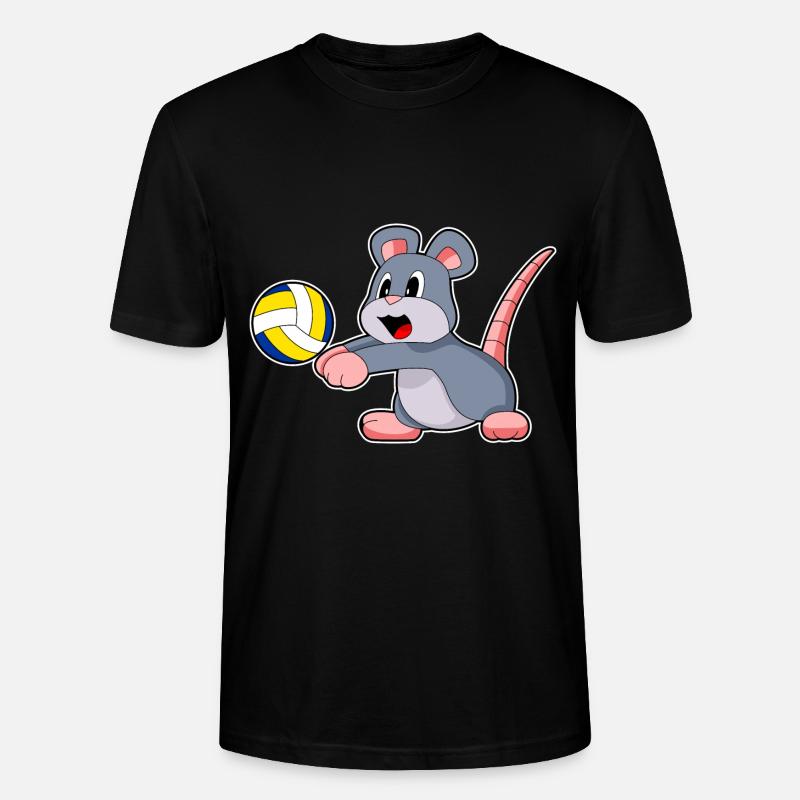 Maus Volleyball - Stanley/Stella Unisex Bio-T-Shirt CRAFTER - Schwarz
