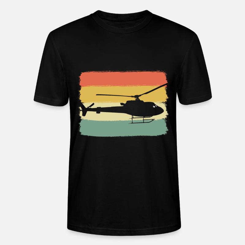 Hubschrauberluftfahrt Hubschrauber Pilot - Stanley/Stella Unisex Bio-T-Shirt CRAFTER - Schwarz