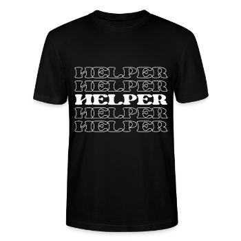 Aide-soignant Aide-soignant Aide-soignant - T-shirt bio CRAFTER Stanley Stella Unisexe - noir - Devant - Alina (178cm) & Michal (187cm)