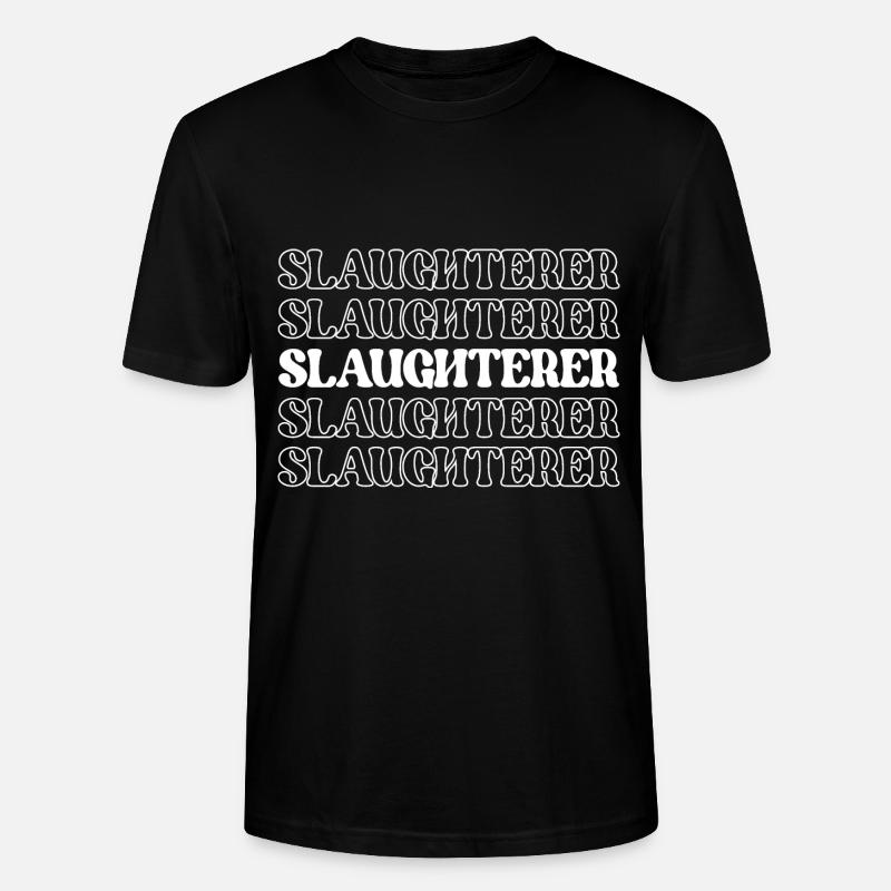 Schlachter Metzger Fleischschneider Fleischverarbeiter - Stanley/Stella Unisex Bio-T-Shirt CRAFTER - Schwarz