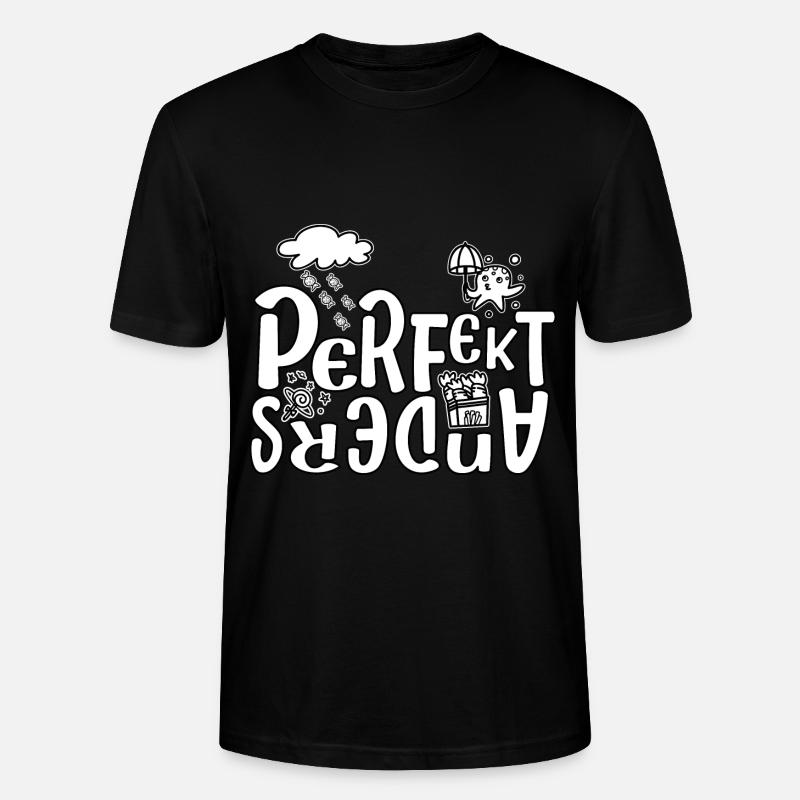 Perfekt Anders Freche Sprüche Lustig - Stanley/Stella Unisex Bio-T-Shirt CRAFTER - Schwarz